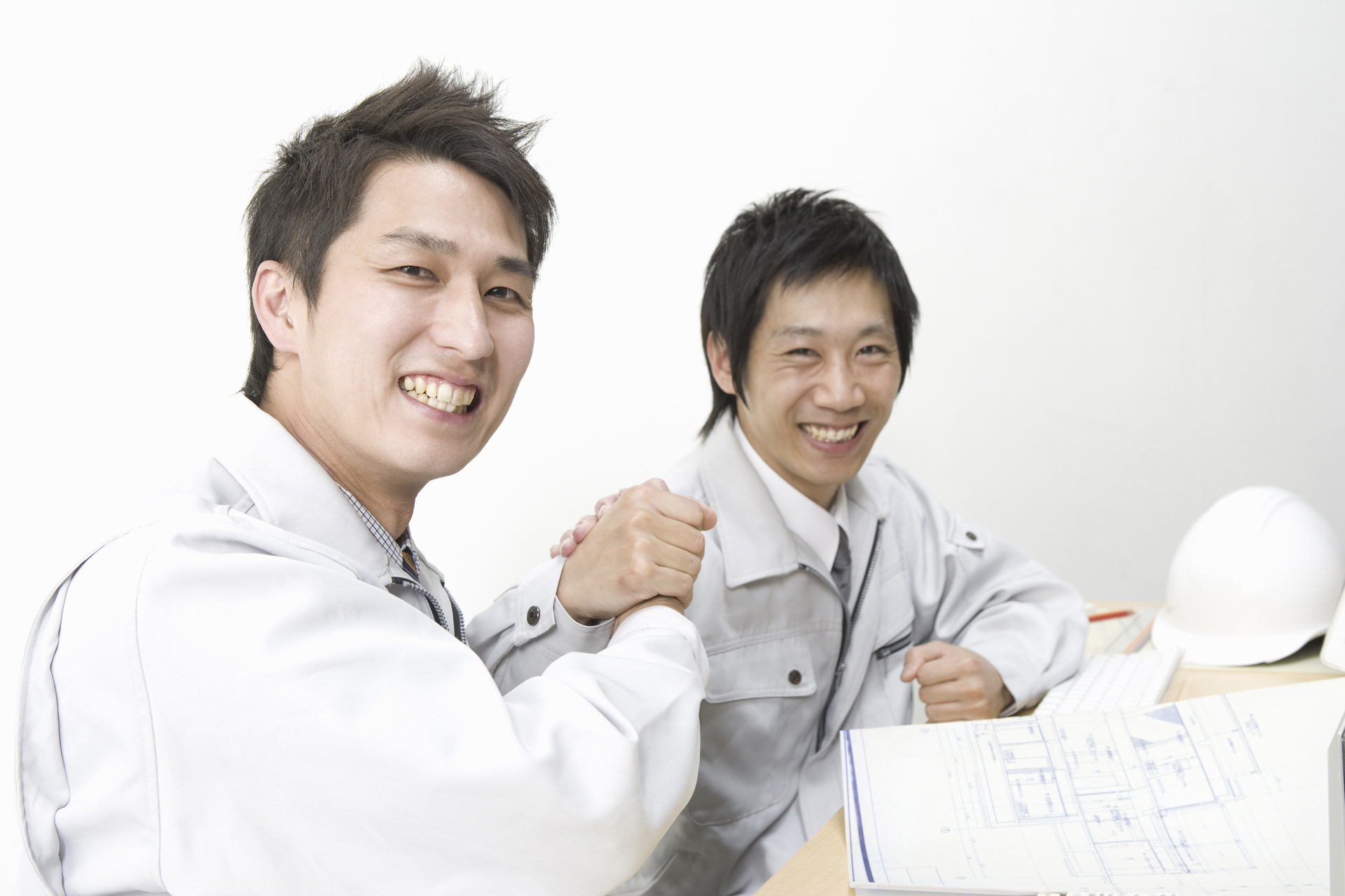 きれいに組まれた足場